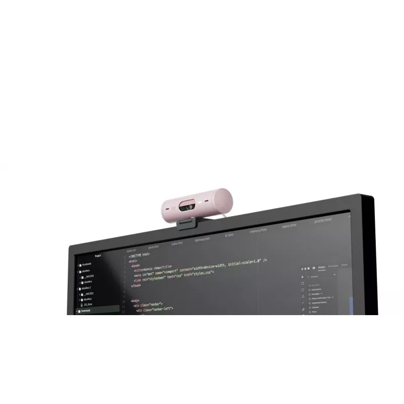 LOGITECH Brio 500 Full HD Webcam Ροζ
