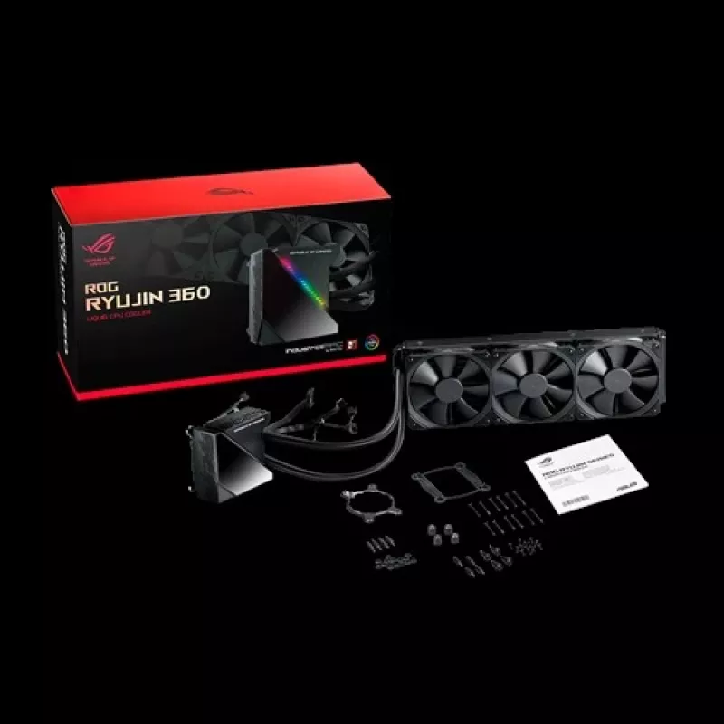 ASUS ROG RYUJIN 360 Ψύκτρα επεξεργαστή All-in-One-Υγρής ψύξης 12 cm Μαύρο 1 τεμ.