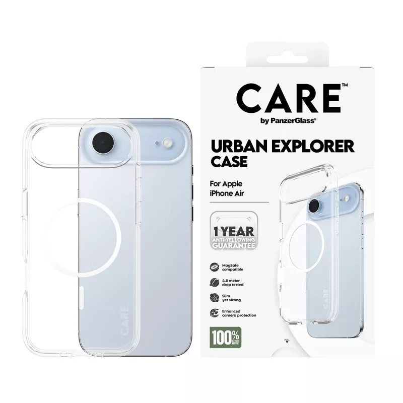 Θήκη PanzerGlass CARE by Flagship Case Transparent Urban Explorer White MagSafe iPhone 17 Air