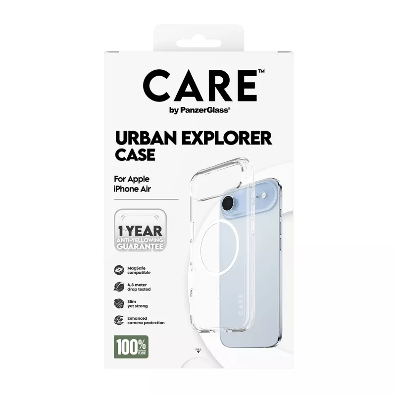 Θήκη PanzerGlass CARE by Flagship Case Transparent Urban Explorer White MagSafe iPhone 17 Air