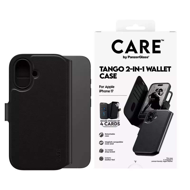 Θήκη πορτοφόλι PanzerGlass CARE™ by ® Tango 2-in-1 με MagSafe iPhone 17