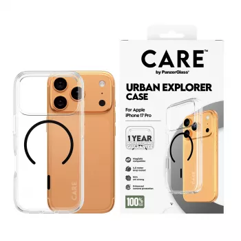 Θήκη PanzerGlass CARE™ by ® Urban Explorer Case διαφανής με μαύρο MagSafe iPhone 17 Pro