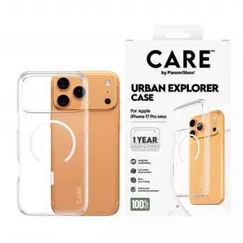Θήκη PanzerGlass CARE by Flagship Case Transparent Urban Explorer White MagSafe iPhone 17 Pro Max