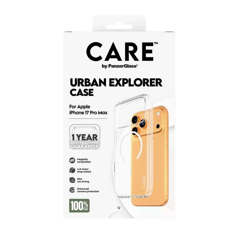 Θήκη PanzerGlass CARE by Flagship Case Transparent Urban Explorer White MagSafe iPhone 17 Pro Max