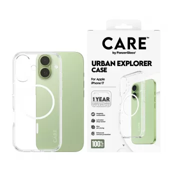 Θήκη PanzerGlass CARE™ by ® Urban Explorer Case Transparent με White MagSafe iPhone 17