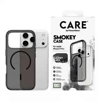Θήκη προστασίας PanzerGlass CARE™ Urban Explorer Smokey με μαύρο MagSafe για iPhone 17 Pro (TPU, μαύρη)