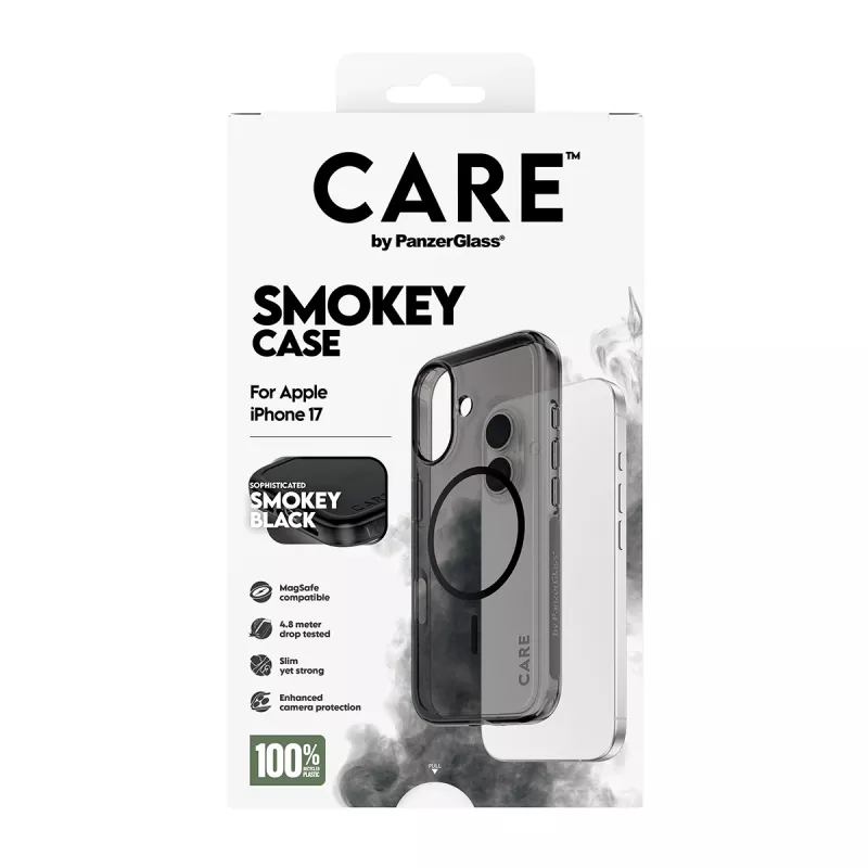 Θήκη PanzerGlass CARE™ by ® Urban Explorer Case Smokey με μαύρο MagSafe iPhone 17