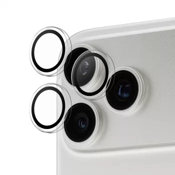 Προστασία κάμερας PanzerGlass Hoops διαφανής για iPhone 17 Pro / 17 Pro Max / 16 Pro / 16 Pro Max, σκληρυμένο γυαλί, σιλικόνη, 1 τεμ.