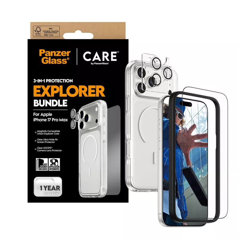 PanzerGlass ® | CARE by ® Flagship 3-in-1 Urban Explorer σετ iPhone 17 Pro Max