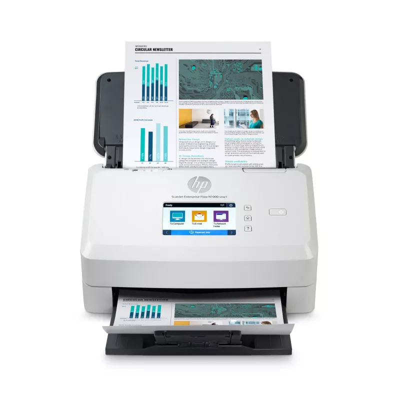 Σαρωτής με τροφοδότη HP Scanjet Enterprise Flow N7000 600 x 600 DPI A4 Λευκό
