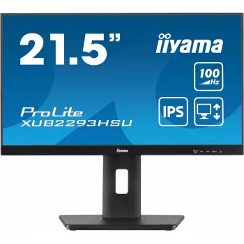 iiyama ProLite XUB2293HSU-B7 Οθόνη υπολογιστή 54,6 cm (21,5 ίντσες) 1920 x 1080 pixel Full HD LED Μαύρη