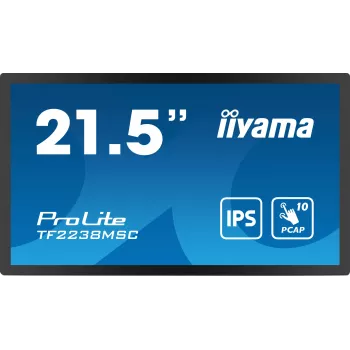 iiyama TF2238MSC-B1 Οθόνη υπολογιστή 53,3 cm (21 ίντσες) 1920 x 1080 pixel Full HD LED Οθόνη αφής Μαύρη