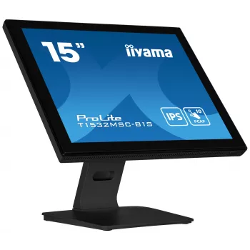 iiyama ProLite T1532MSC-B1S Οθόνη υπολογιστή 38,1 cm (15 ίντσες) 1024 x 768 pixel XGA LCD Οθόνη αφής Μαύρη