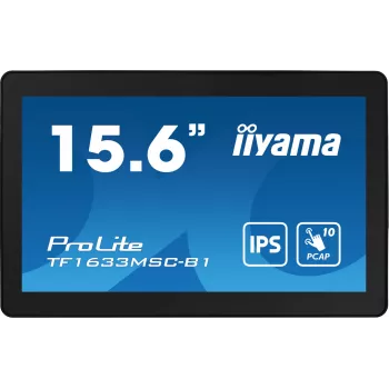 Οθόνη υπολογιστή iiyama ProLite TF1633MSC-B1 39,6 cm (15,6 inch) 1920 x 1080 Pixel Full HD Touchscreen μαύρο