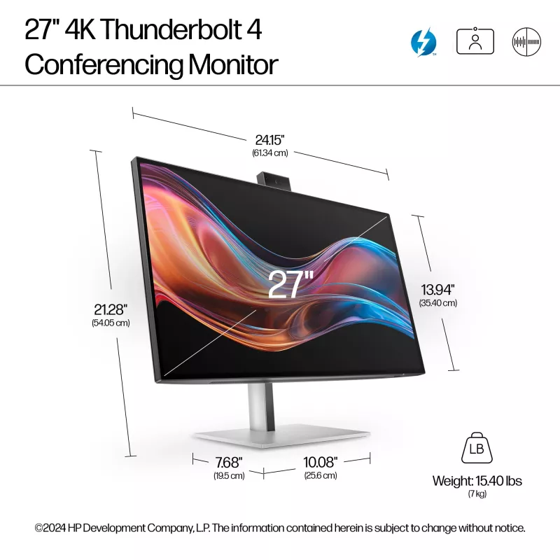 Οθόνη συνδιάσκεψης HP Series 7 Pro 27 inch 4K - 727pm