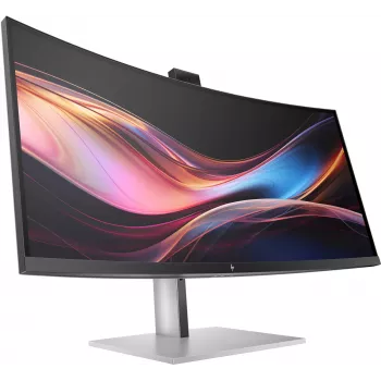 Οθόνη συνδιάσκεψης HP Series 7 Pro 34 inch WQHD - 734pm, 86,4 cm (34 inch), 3440 x 1440 Pixel, Wide Quad HD, LCD, 5 ms, μαύρο, ασημί