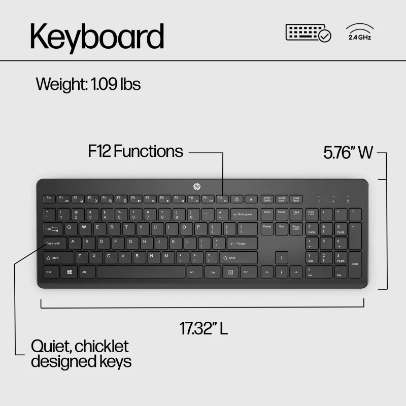 HP 230 Ασύρματο πληκτρολόγιο