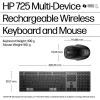 HP 725 Multi-Device Επαναφορτιζόμενο ασύρματο σετ πληκτρολογίου και ποντικιού