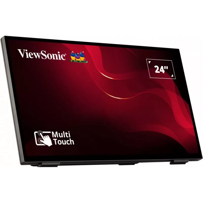 Viewsonic TD2465 Signage Display Διαδραστική επίπεδη οθόνη 61 cm (24 inch) LED 250 cd/m² Full HD Μαύρη Touchscreen