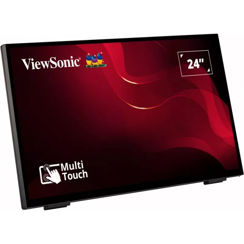 Viewsonic TD2465 Signage Display Διαδραστική επίπεδη οθόνη 61 cm (24 inch) LED 250 cd/m² Full HD Μαύρη Touchscreen
