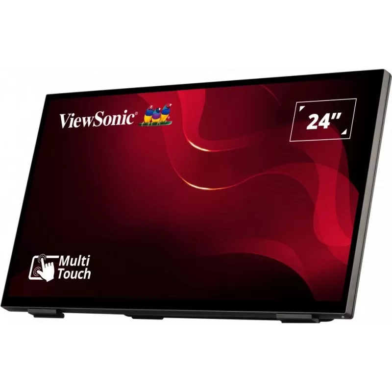 Viewsonic TD2465 Signage Display Διαδραστική επίπεδη οθόνη 61 cm (24 inch) LED 250 cd/m² Full HD Μαύρη Touchscreen