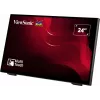 Viewsonic TD2465 Signage Display Διαδραστική επίπεδη οθόνη 61 cm (24 inch) LED 250 cd/m² Full HD Μαύρη Touchscreen
