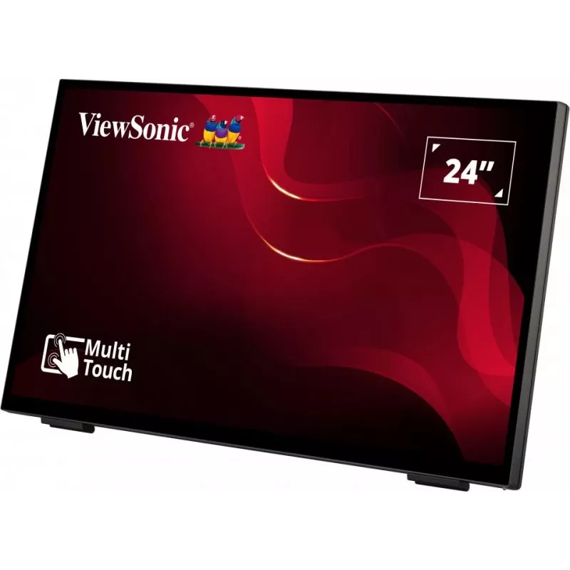 Viewsonic TD2465 Signage Display Διαδραστική επίπεδη οθόνη 61 cm (24 inch) LED 250 cd/m² Full HD Μαύρη Touchscreen