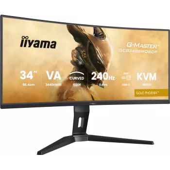 iiyama G-MASTER GCB3486WQSCP-B1 Οθόνη υπολογιστή 86,4 cm (34 inch) 3440 x 1440 Pixel UltraWide Quad HD Μαύρη