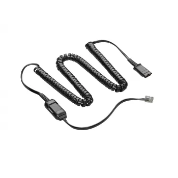 POLY HIC-10 Καλώδιο POLY HIC-10 Καλώδιο RJ-9 Βύσμα αρσενικό Μαύρο