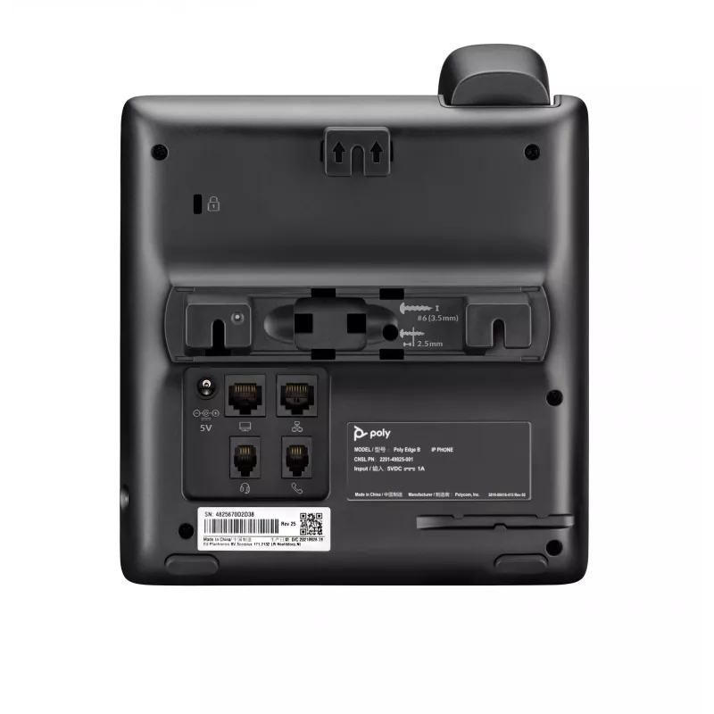 Τηλέφωνο IP POLY Edge B10/20/30 Τροφοδοτικό 5V/1A Ενσύρματο Ακουστικό