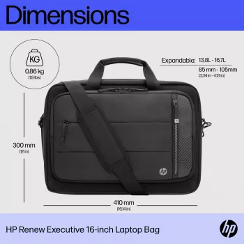 HP Renew Executive Θήκη laptop 16 ιντσών, Τσάντα Messenger