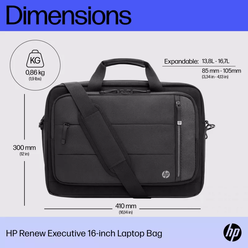 HP Renew Executive Θήκη laptop 16 ιντσών, Τσάντα Messenger
