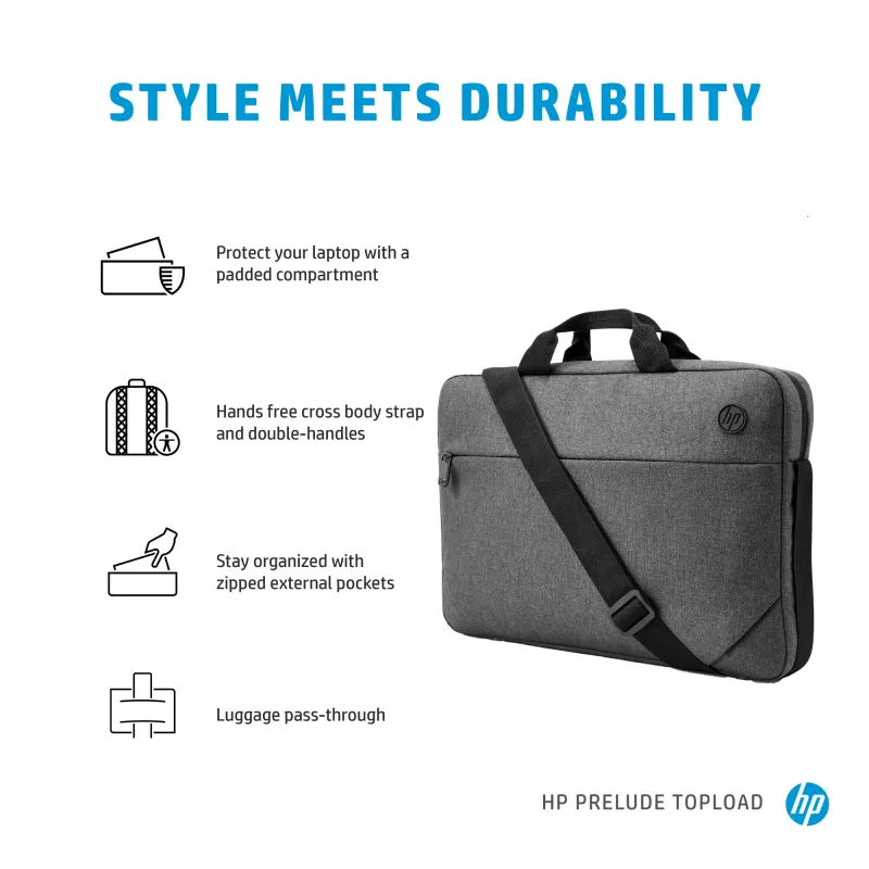 HP Prelude Θήκη Toploader 15.6 ιντσών, Τσάντα Toploader, 39,6 cm (15,6 ίντσες), 300 g