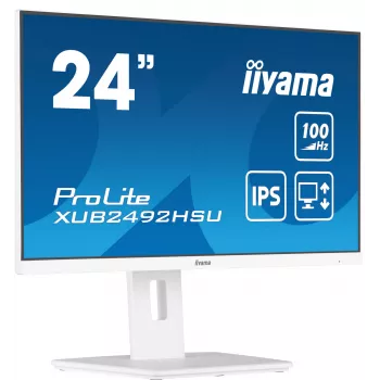 iiyama XUB2492HSU-W6 Οθόνη υπολογιστή 60,5 cm (23,8 ίντσες) 1920 x 1080 Pixel Full HD LED Λευκό