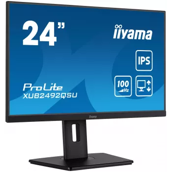iiyama ProLite XUB2492QSU-B1 οθόνη υπολογιστή 60,5 cm (23,8 ίντσες) 2560 x 1440 Pixel Quad HD LED μαύρο