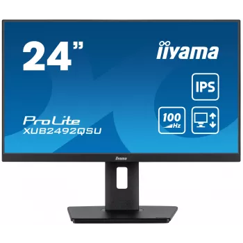 iiyama ProLite XUB2492QSU-B1 οθόνη υπολογιστή 60,5 cm (23,8 ίντσες) 2560 x 1440 Pixel Quad HD LED μαύρο