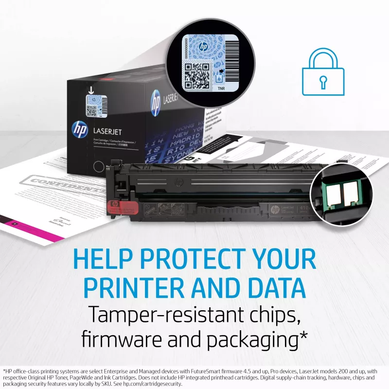 HP 124A ματζέντα γνήσιο τόνερ LaserJet, 2000 σελίδες, ματζέντα, 1 τεμ.