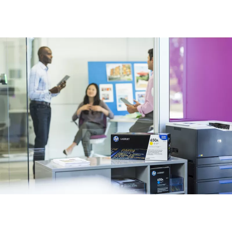 HP 650A κυανό γνήσιο τόνερ LaserJet