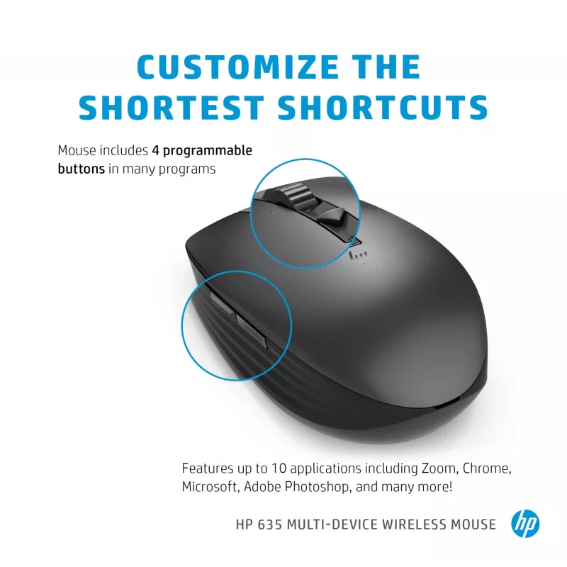 Ποντίκι HP 635 Multi-Device Wireless RF Wireless + Bluetooth