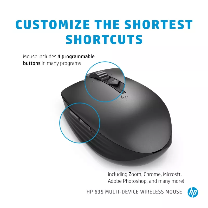 Ποντίκι HP 635 Multi-Device Wireless RF Wireless + Bluetooth