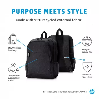 HP Prelude Pro σακίδιο 15,6 inch από ανακυκλωμένο υλικό, σακίδιο, 39,6 cm (15,6 inch), 480 g