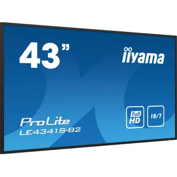 iiyama PROLITE LE4341S-B2 ψηφιακή οθόνη σήμανσης 108 cm (42,5 inch) LCD 350 cd/m² Full HD μαύρο 18/7