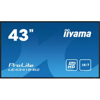 iiyama PROLITE LE4341S-B2 ψηφιακή οθόνη σήμανσης 108 cm (42,5 inch) LCD 350 cd/m² Full HD μαύρο 18/7