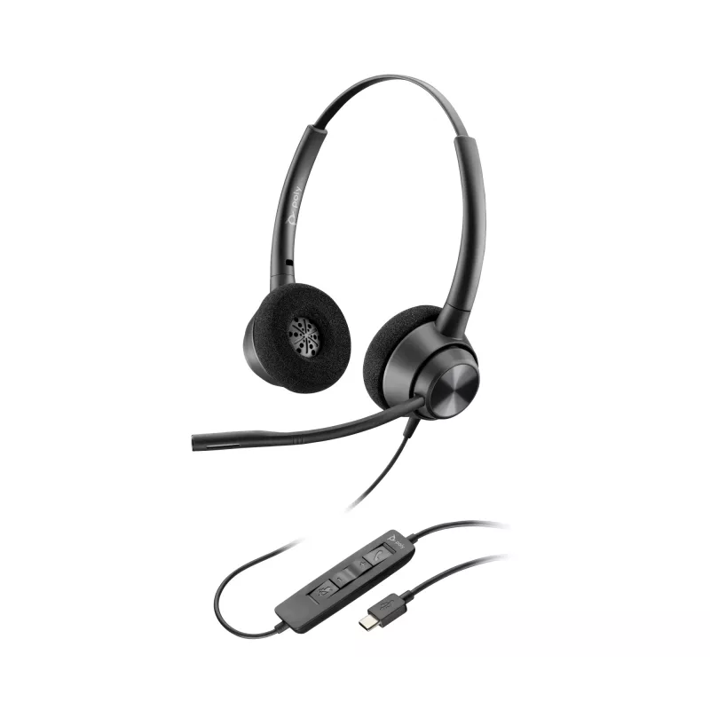 HP Poly EncorePro 320 Στερεοφωνικό Headset USB-C TAA