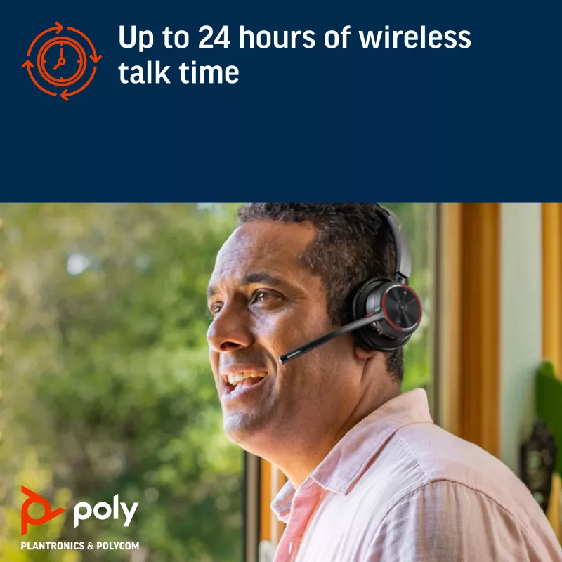 HP Poly Voyager 4310 Headset USB-C + BT700 Dongle + Σταθμός Φόρτισης