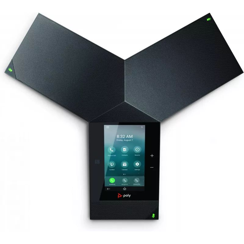 IP-Τηλέφωνο Διάσκεψης POLY Trio 8800 PoE-δυνατό 5-ιντσών Οθόνη