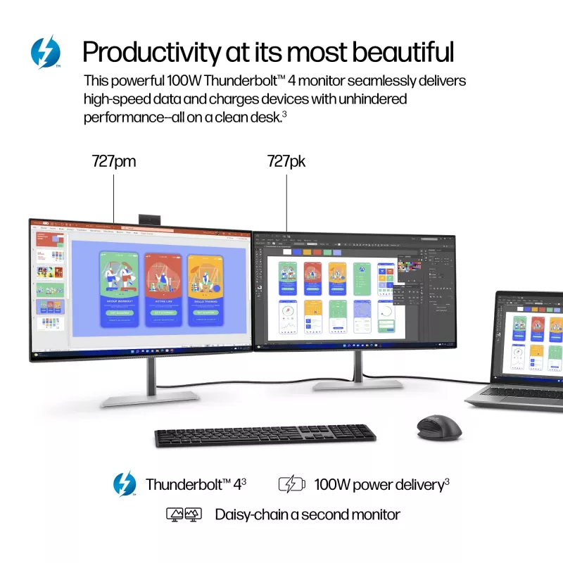 Οθόνη HP Series 7 Pro 27 ίντσες 4K Thunderbolt 4 LCD 3840 x 2160