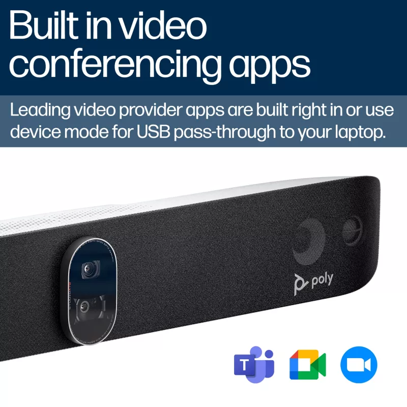HP Poly Studio X72 All-In-One Video Bar χωρίς ασύρματο module ή καλώδιο τροφοδοσίας TAA