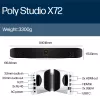 HP Poly Studio X72 All-In-One Video Bar χωρίς ασύρματο module ή καλώδιο τροφοδοσίας TAA