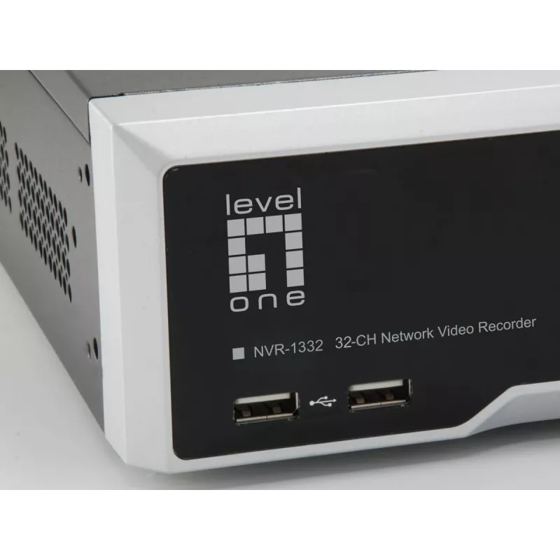 LevelOne NVR-1332 4-Bay Καταγραφέας βίντεο δικτύου H.265 32 κανάλια 3840x2160